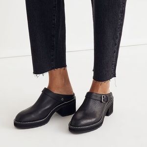 Madewell Willa Clogs - Black Leather - 9m